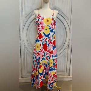 Women’s Floral Multicolor Spaghetti Strap Dress with Pockets! So cute!